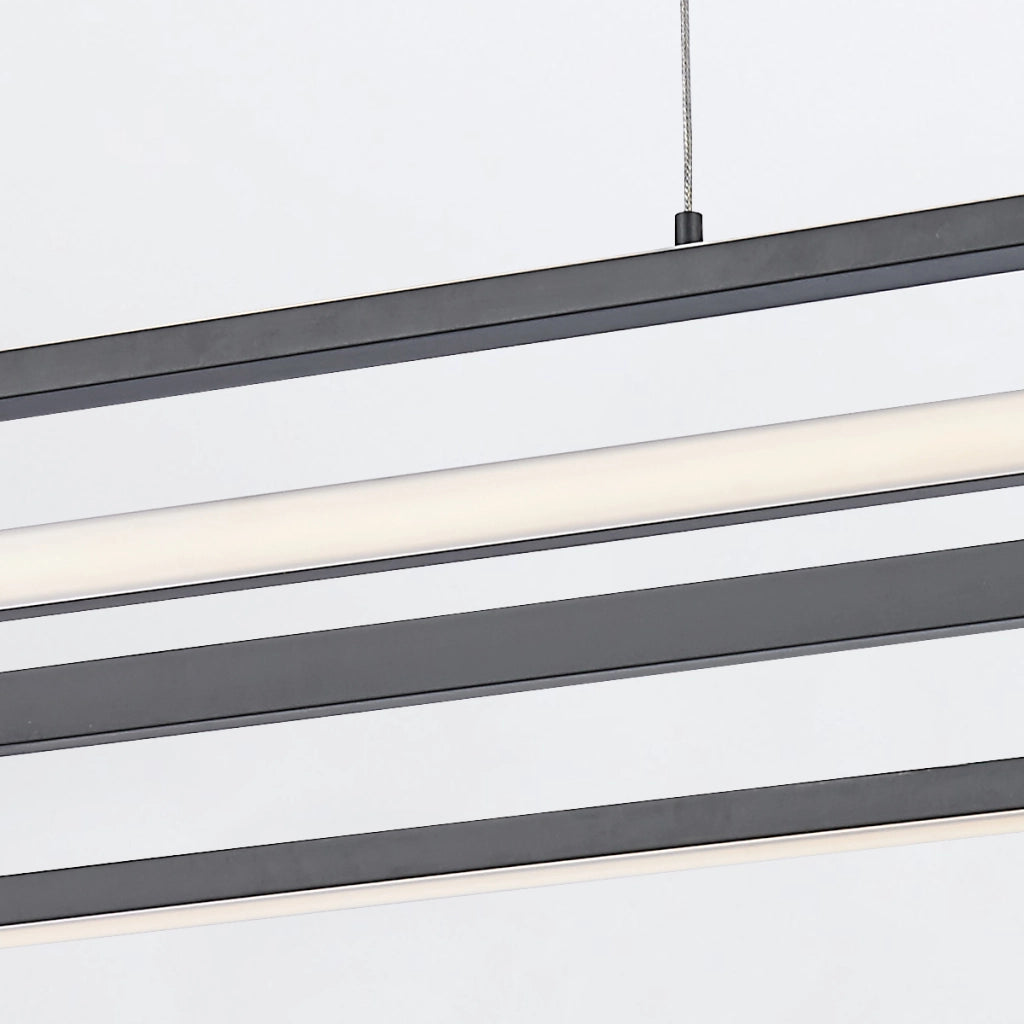 Lampada a sospensione Demark nera 107cm LED 58W Quintiesse