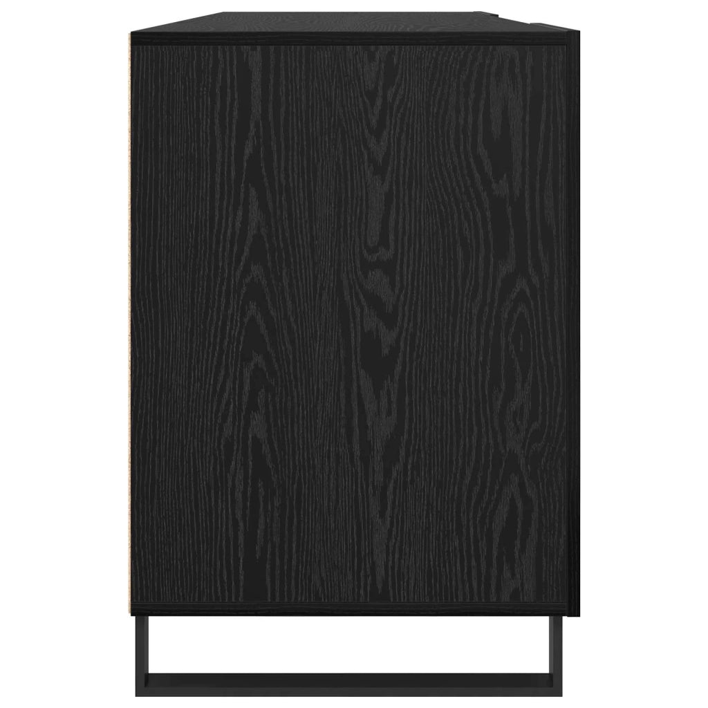 Scrivania Rovere nero 140 x 50 x 75 cm Legno multistrato 879530