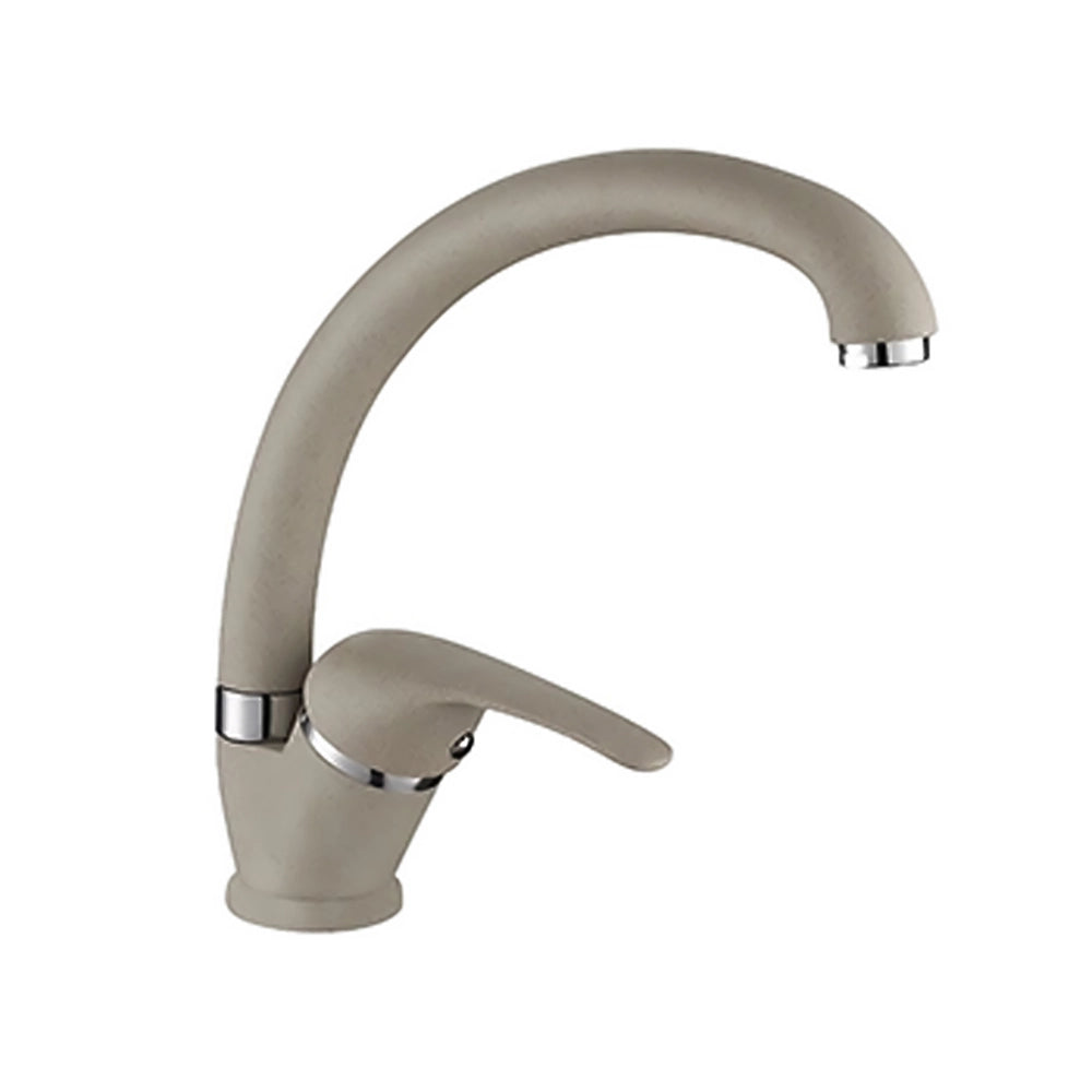 Rubinetto cucina a canna alta in ottone beige Remy