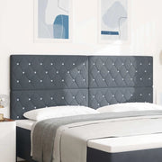 Testiera Grigio scuro 200 cm Velluto 3337777