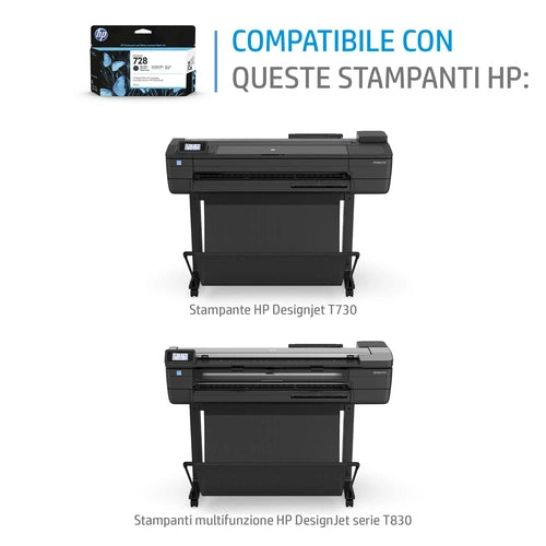 HP Cartuccia inchiostro ciano DesignJet 728, 130 ml