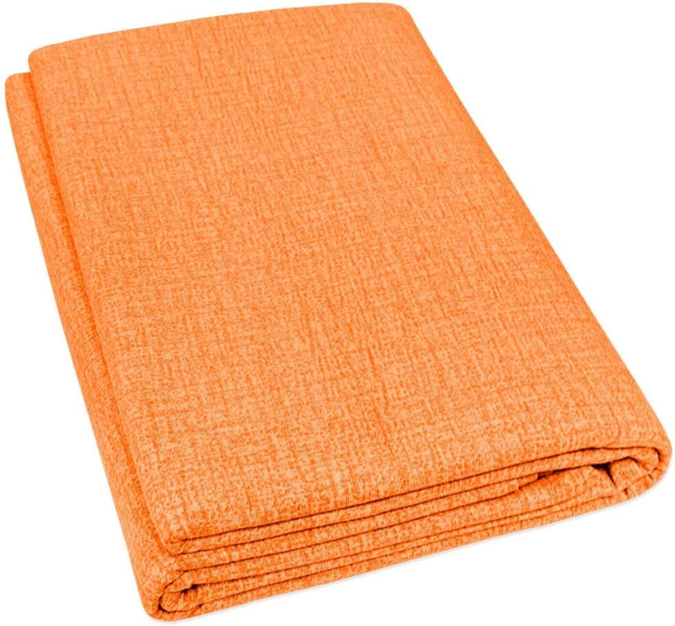 Telo Arredo Tessuto Copritutto Copridivano Proteggi Letto Poltrona Divano Arancione 230x265 cm