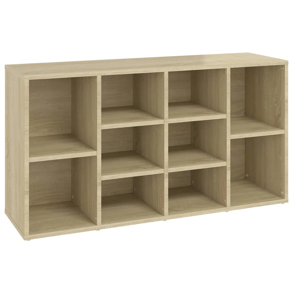 Scarpiera con Panchina-Scaffale per scarpe Rovere Sonoma 103x30x55 cm Multistrato