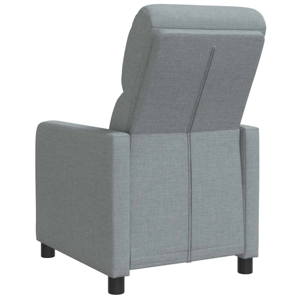 Divano Sedia-Poltrona reclinabile Grigio Chiaro Tessuto 343399