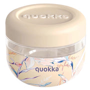 Contenitore Alimentare con Motivo Vintage Floreale 500ml con Coperchio Beige Quokka