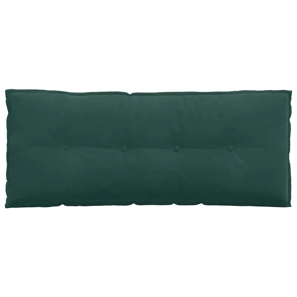 Cuscino per Schiena Verde Scuro 120 x 50 cm Tessuto in Cords 42014806