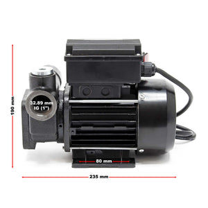 Pompa autoadescante per diesel gasolio 80 l/min 550W 230V altezza di aspirazione 2 m