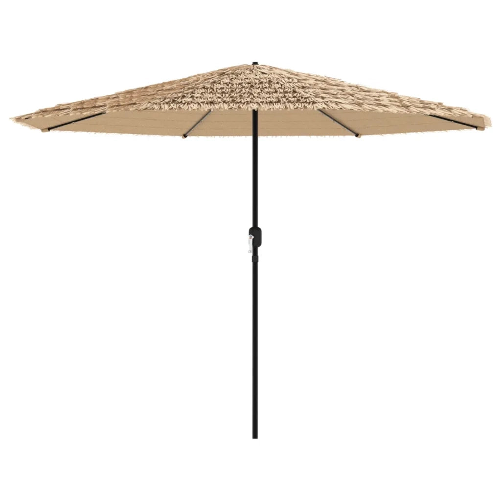 Ombrellone Giardino LED e Palo in Acciaio Marrone 388x388x248cm 4005123