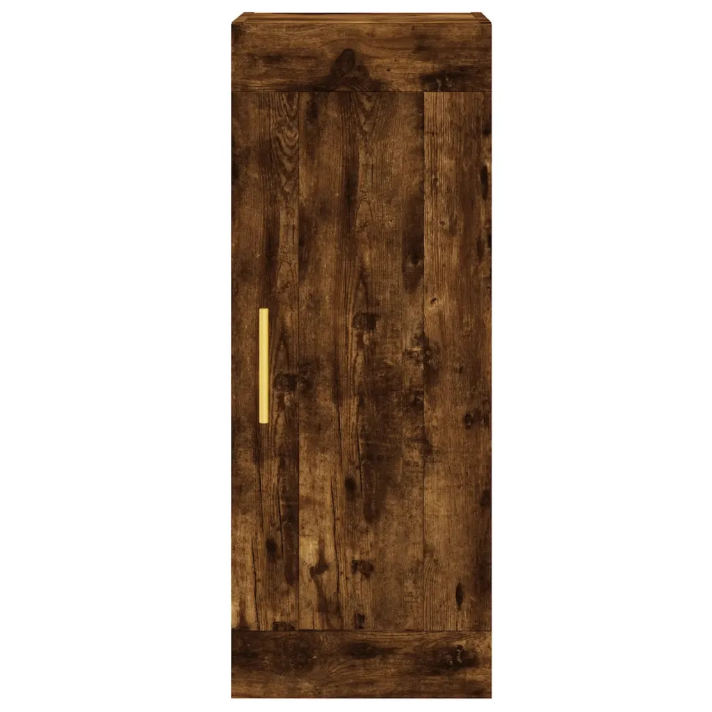 Mobile a Parete Rovere Fumo 34,5x34x90 cm in Legno Multistrato 830489