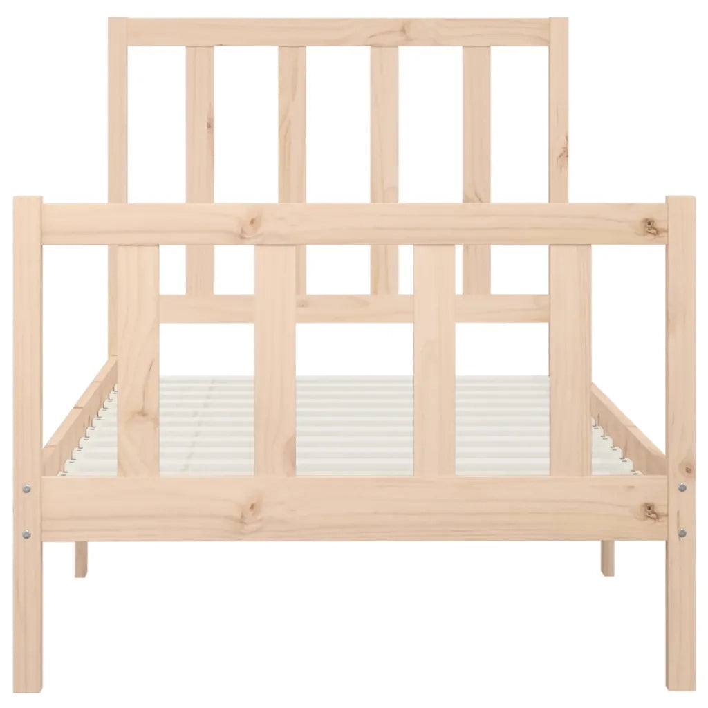 Giroletto-Struttura Letto in Legno Massello 90x200 cm 881925