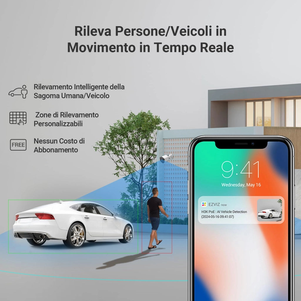 Kit Videosorveglianza Nvr Wireless Nvr Wireless 4 Telecamere 4MP Incluse