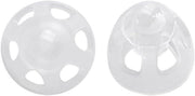 Coppe per apparecchi acustici universali - Venti aperto con cavi di risonanza basso (8 mm/2 pezzi) - Accessori per apparecchi acustici con forma ottimale di aderenza.