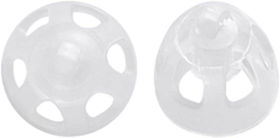 Coppe per apparecchi acustici universali - Venti aperto con cavi di risonanza basso (8 mm/2 pezzi) - Accessori per apparecchi acustici con forma ottimale di aderenza.