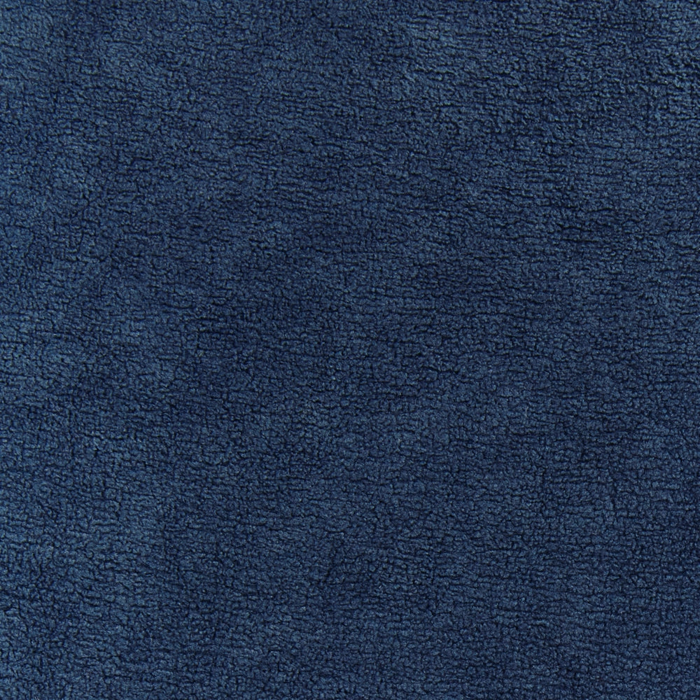 Set di 2 sgabelli da bar con sedile imbottito in tessuto blu marino senza braccioli schienale curvo stile moderno