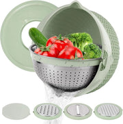 Vergere con miscelatore in plastica - centrifuga alimentare con lama a grana - in acciaio inossidabile - per riso - verdure - frutta - pasta - lavanda verdure - centrifuga insalata - essenziale per la cucina - appartamento