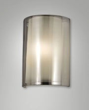 Lampada da Parete Maribel Fumé, Struttura Metallo Vetro e Metacrilato, Attacco E27 40W, IP20, 23x11,5x32,5 cm - Maribel Illuminazione
