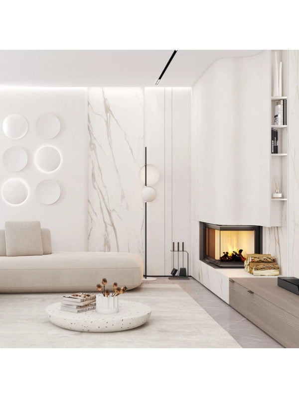 Caminetto ad angolo Inserto Apertura destra Energy Up 85x50x47 (17,0 kW) ECO