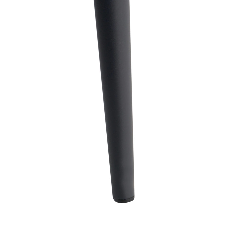 Set di 2 sedie da pranzo in tessuto bouclè bianco braccioli schienale intagliato gambe in metallo moderna industriale