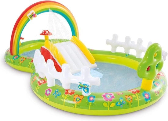 Piscina per bambini con scivolo 290cm x 180cm x 104cm con gettatore - Piscina gonfiabile - Divertimento acquatico per bambini