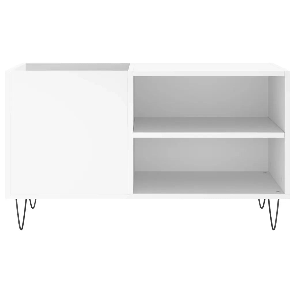 Mobile porta dischi moderno classico 85 x 38 x 48 cm legno composito bianco 02_0049107