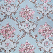 Tessuto a damasco classico in broccato Jacquard per decorazione da 1 metro.