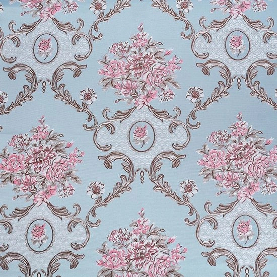 Tessuto a damasco classico in broccato Jacquard per decorazione da 1 metro.