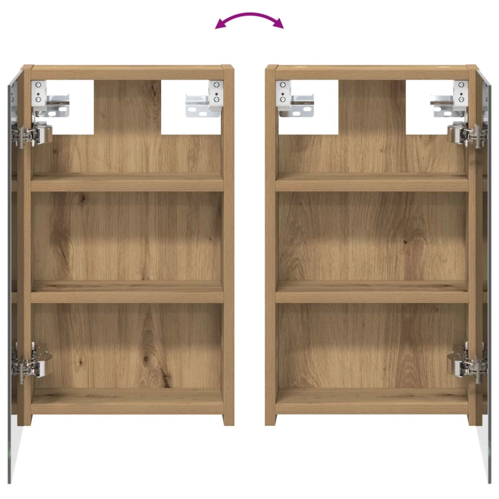 Mobiletto per specchio da bagno con porta Rovere Artigianale 889014