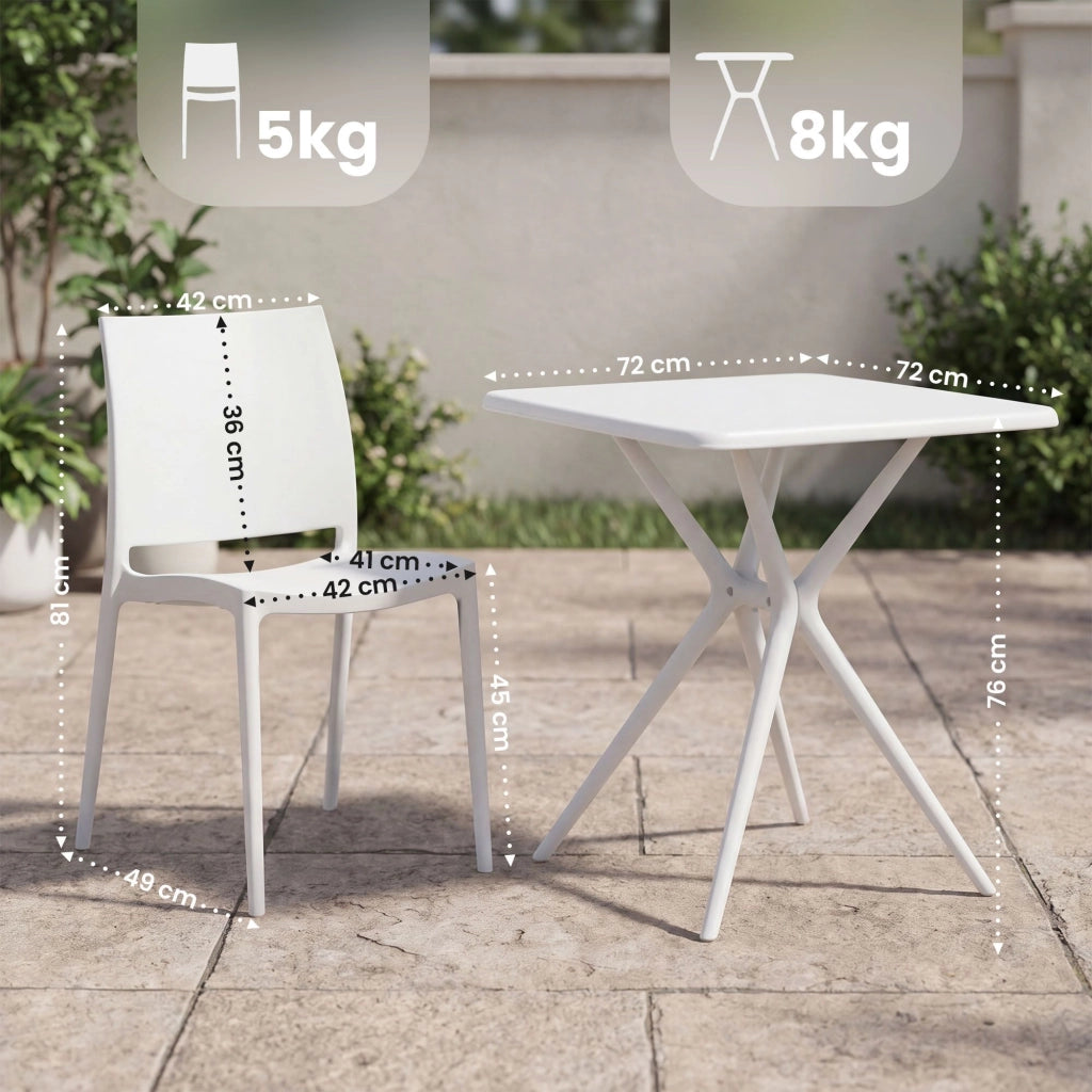 Gartenmцbel-Set Amino mit 4 Stьhlen