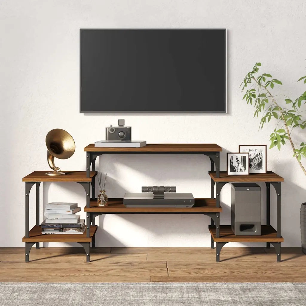 Mobile Porta TV Rovere Marrone 117x35x52 cm Legno Multistrato 826319