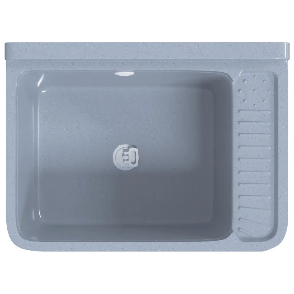 Lavabo a Parete-Lavandino-Lavello Grigio 50x35x24 cm in Resina