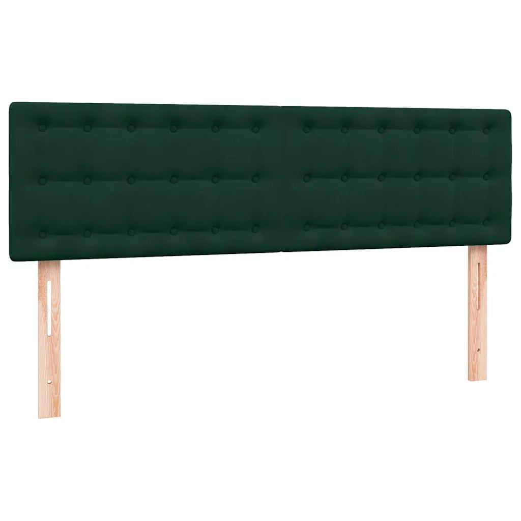 Giroletto a Molle con Materasso Verde Scuro 160x220 cm Velluto 3316650