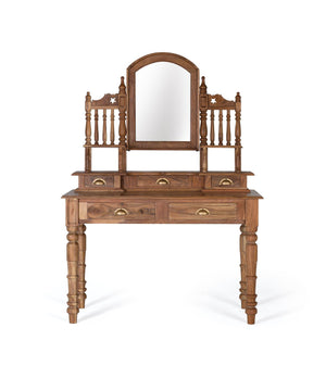 Boudoir a 5 cassetti in massello di acacia