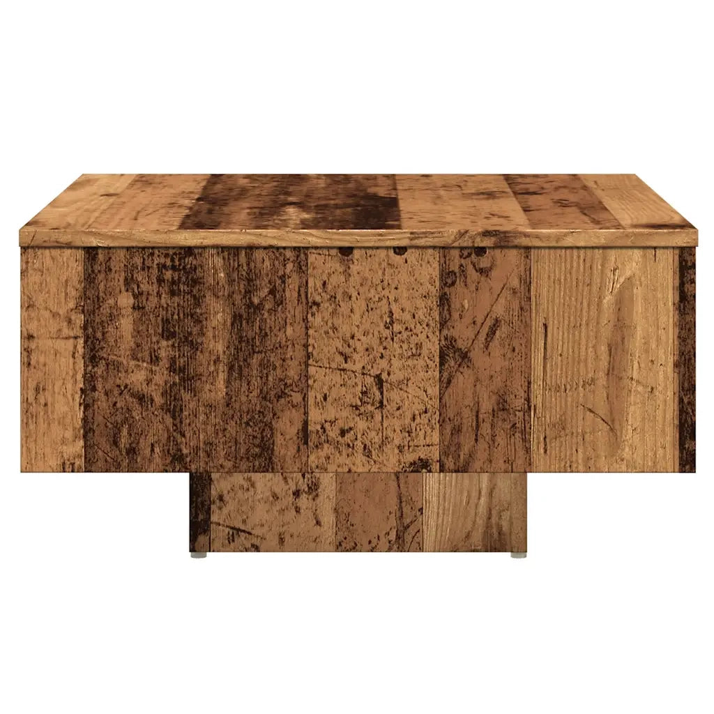 Tavolino salotto | Tavolino da caff¨¨ | Tavolino da Soggiorno Legno Antico 60x60x31,5 cm Legno Multistrato