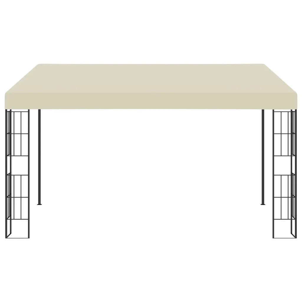 Gazebo a Parete 3x4 m Crema in Tessutocod mxl 121151