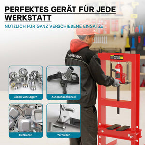 Pressa idraulica da officina 6t Pressa a telaio per cuscinetti