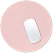 Matrice per mouse, alta qualità, matrice rotonda con testura, colore rosa, bordo ricamato, antiscivolo, gomma impermeabile all'acqua, matrice per computer attraente e carina, adatta per ufficio, casa, gaming, laptop, uomini, donne, bambini