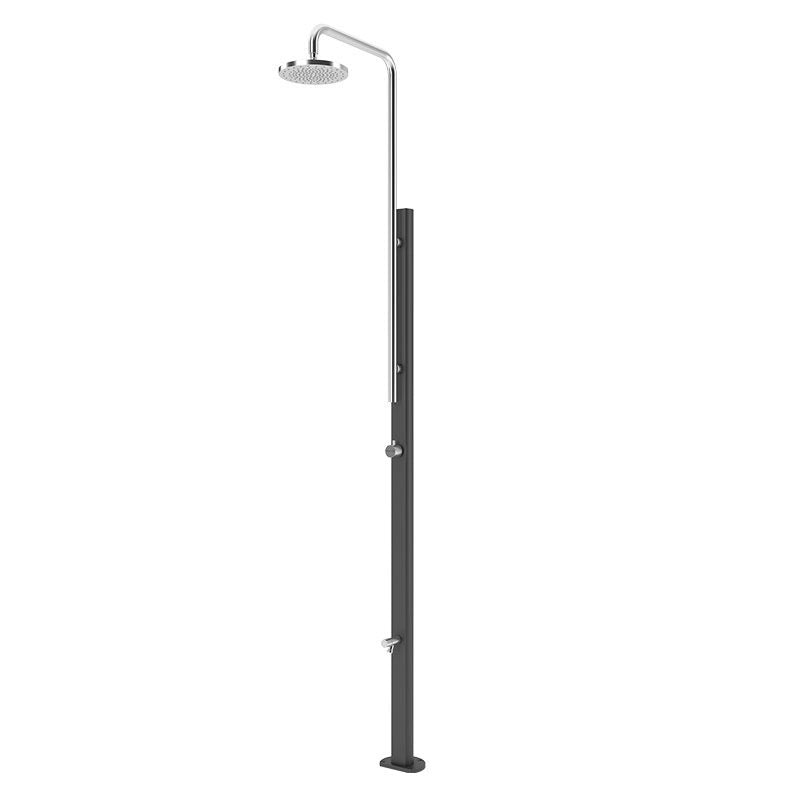 Doccia da giardino CHROME in acciaio inox 304 Astralpool, con lavapiedi - Doccia Da Giardino Chrome In Acciaio Inox 304 Astralpool, Con Lavapiedi Antracite - Acciaio