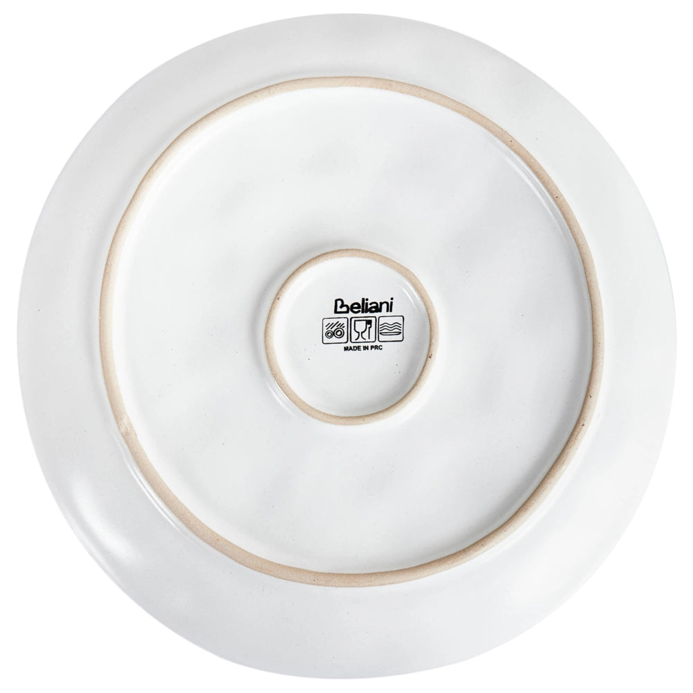 Set di 8 piattini da dessert in gres caolino lavorato a mano con smalto reattivo grigio chiaro Cucina Sala da pranzo