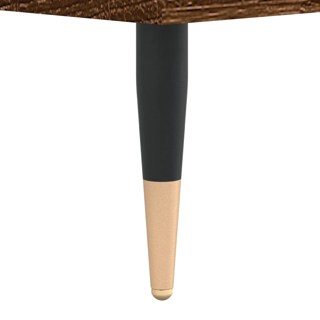 Tavolino da Salotto Rovere Marrone 90x60x35cm Legno Multistrato
