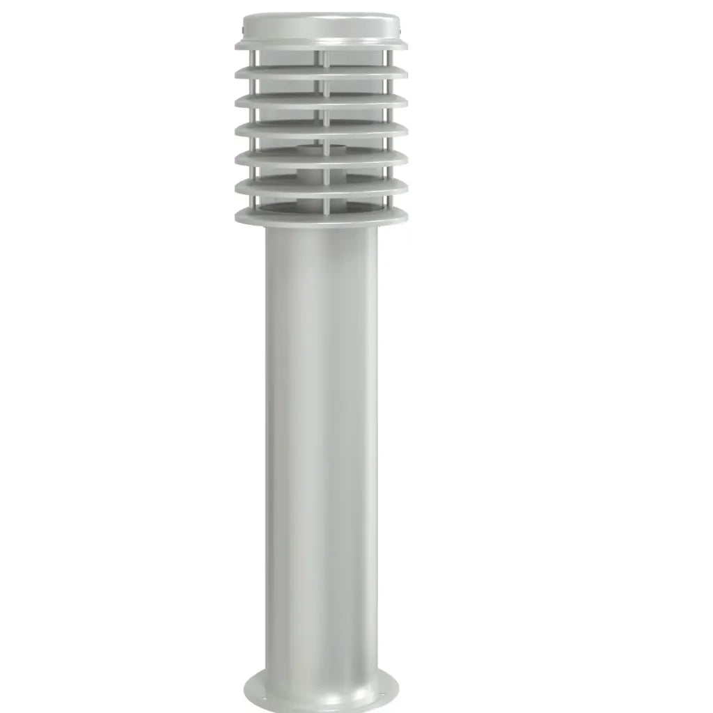 Lampada da Terra per Esterni con Presa Argento 60 cm in Acciaio 4006373