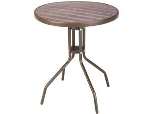 TAVOLO WOOD BROWN IN RATTAN SINTETICO PP    VETTE