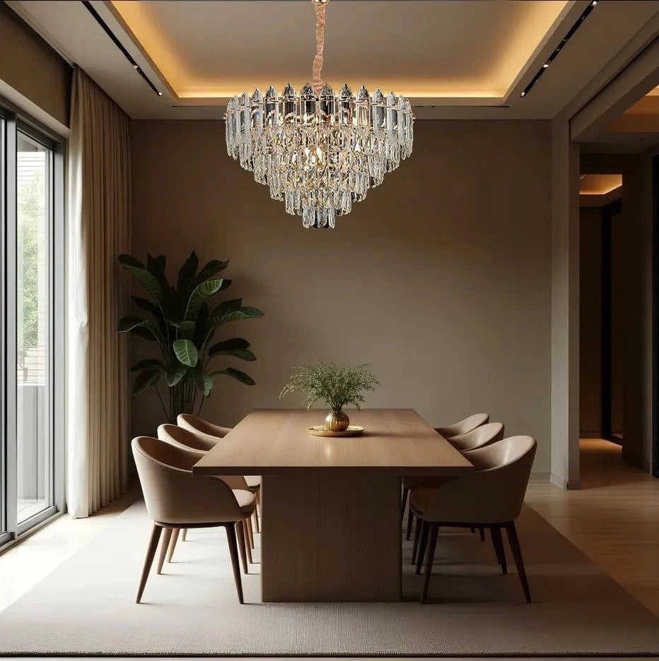 Lampada Cristal G057-cp 50cm Gold