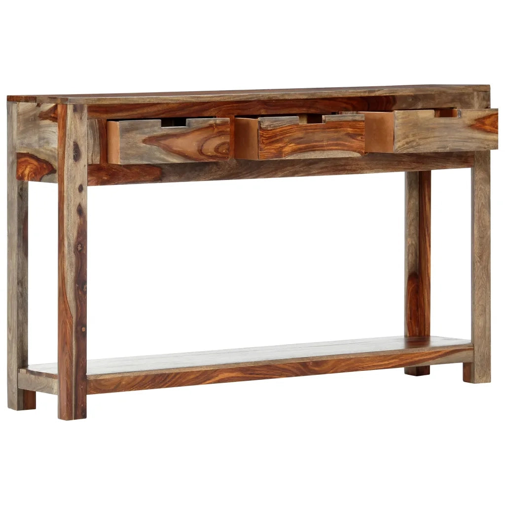 Tavolo Consolle | Tavolo d'Ingresso con 3 Cassetti 120x30x75 cm Legno di Acacia