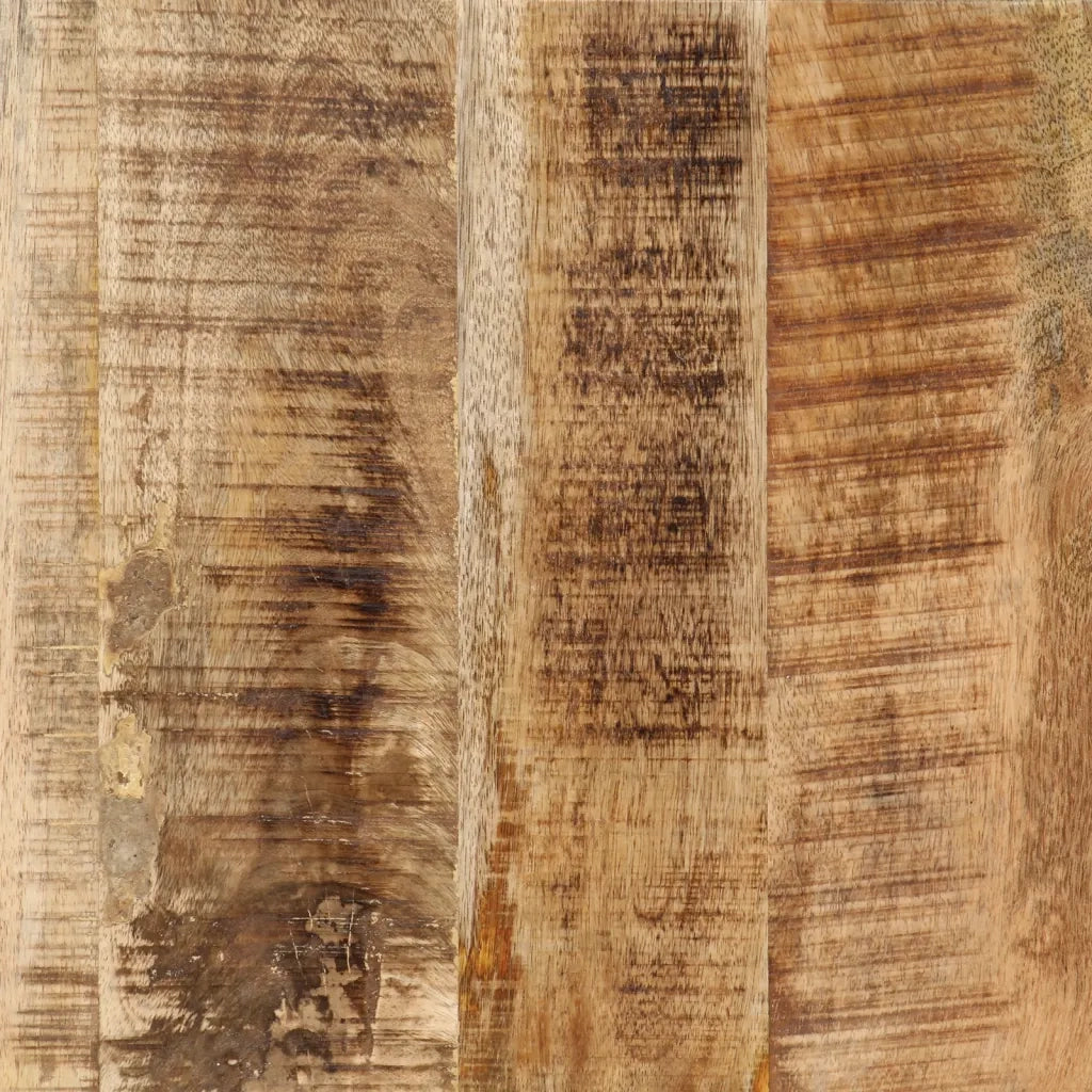 vidaXL Toeletta 105x35x75cm Legno Massello Mango Grezzo e Ferro