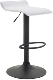 Sgabello Dyn V2 in similpelle bianco,nero