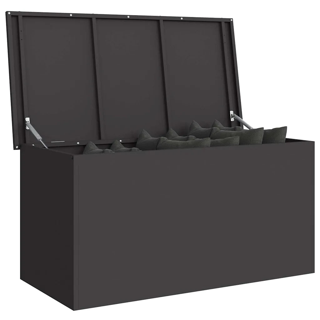 vidaXL Scatola di Stoccaggio Esterno Nero 100 x 50.5 x 50 cm