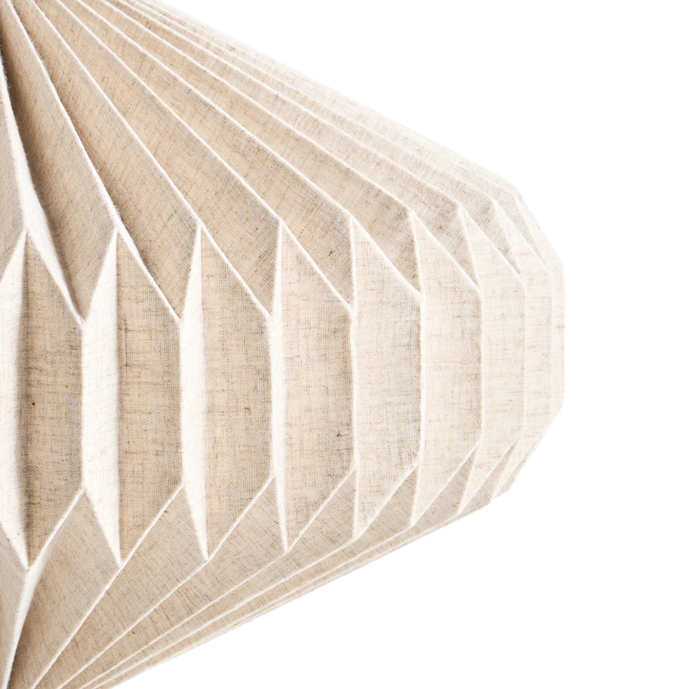 Lampada a sospensione con paralume in tessuto beige Design moderno Lampada da soggiorno