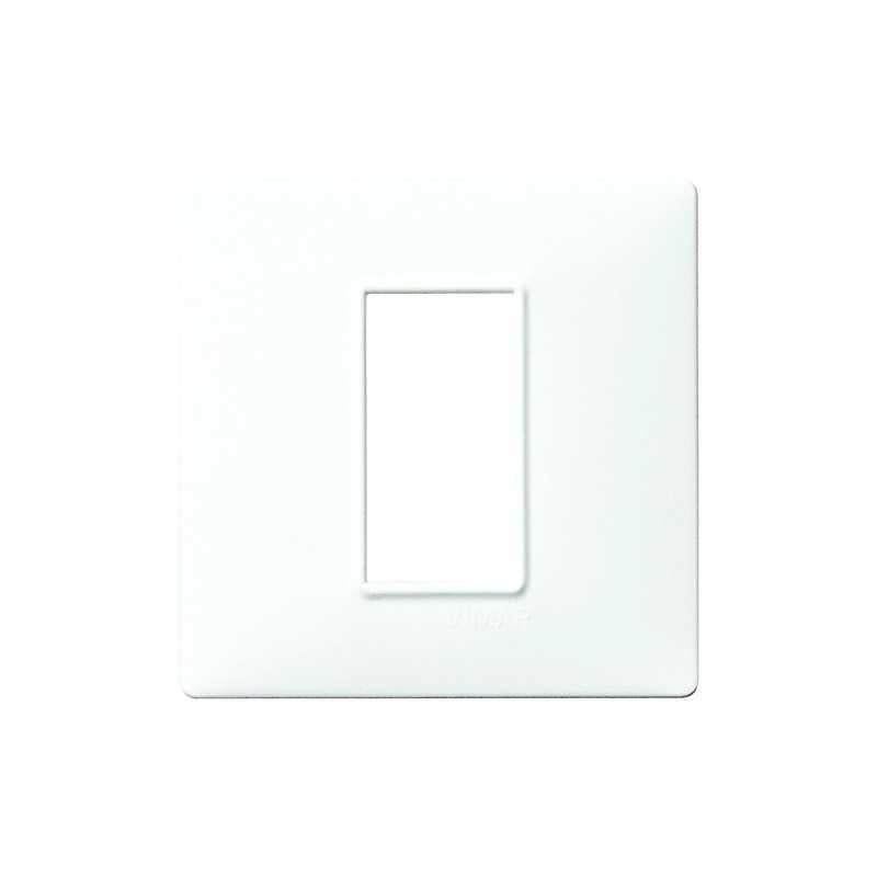 14641.01 Placca a 1 Modulo Bianco Plana