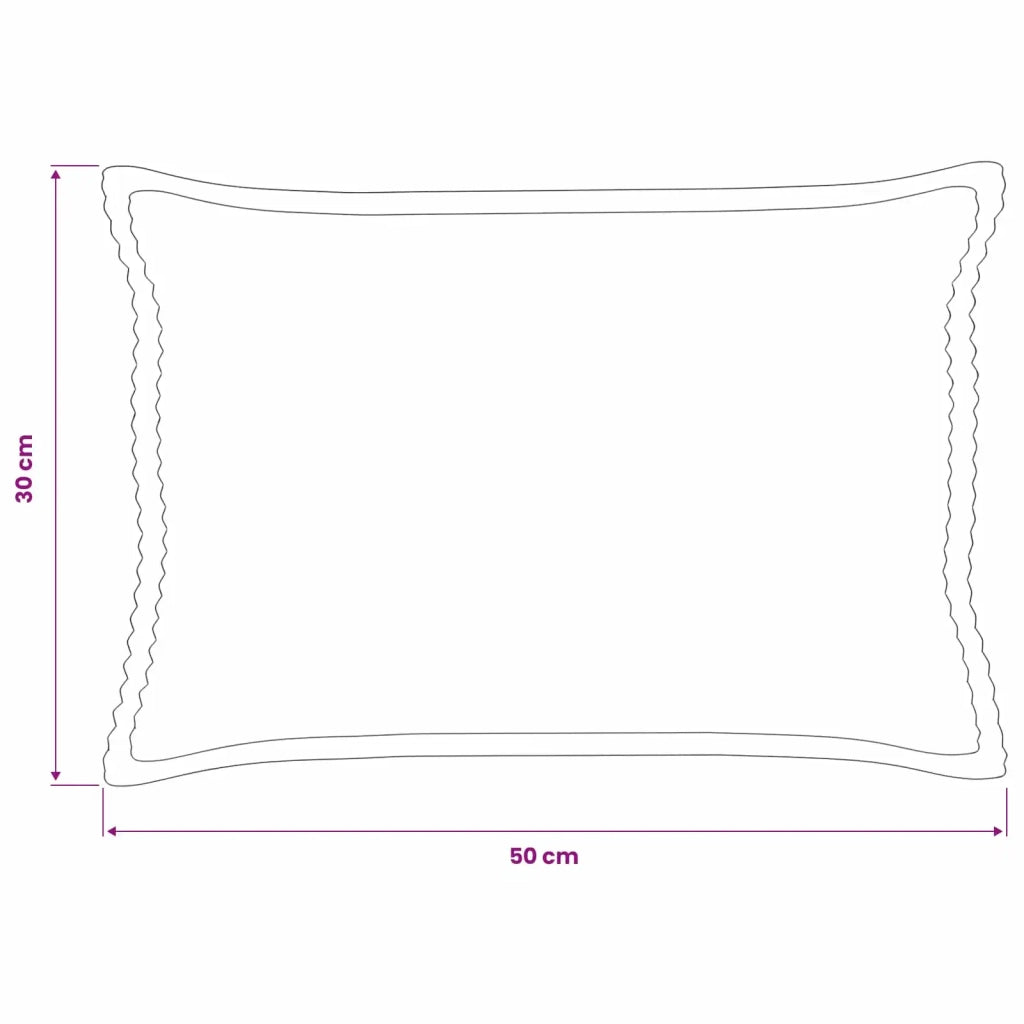Federa 2 pz HOUTEN Rosso Arancio 30 x 50 cm corduroy 916139