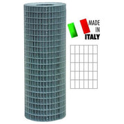 BLINKY 58030 Rete elettrosaldata zincata 25x50 mm filo 1,9 mm altezza 150 cm rotolo 25 metri colore Acciaio
